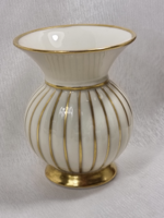Gerold porzellan Bavarian German porcelain small vase, richly gilded decoration, mid 20th century