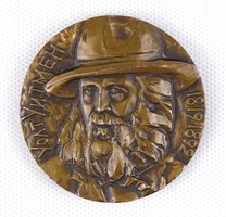 1M140 M. Smakov : Walt Whitman bronz plakett
