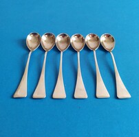 Silver soft-boiled egg eating spoon 6 pieces
