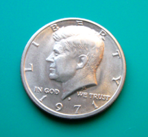 USA - 1971 USA - 1971 "D" – Kennedy Half Dollar – ½ Dollár