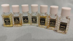 Vintage mini parfümök 7db