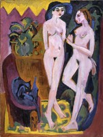 Ernst Ludwig Kirchner - Két akt a szobában - reprint
