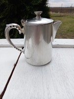 Antique, art nouveau, silver-plated coffee pot/milk pitcher