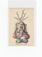 Húsvéti képeslap Retro tojás 50-60-as évek