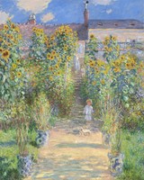 Claude Monet -  A művész kertje Vétheuilban - reprint