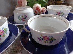 Rare lowland porcelain tea and coffee set, cup and saucer