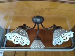 Ceiling lamp with porcelain covers
