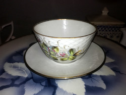 Antique  porcelain  large tea cup + saucer