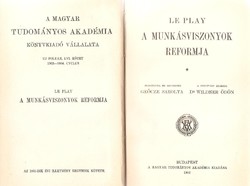 Le Play: A Munkásviszonyok Reformja  1903