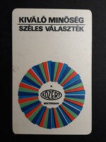 Kártyanaptár 1970 - KIVÁLÓ MINŐSÉG SZÉLES VÁLASZTÉK A KÖZÉRT BOLTOKBAN felirattal - Retró naptár