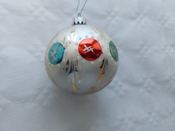 Old glass Christmas tree ornament sphere glass ornament