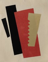 El Lissitzky - Vörös, fekete, arany kompizíció - reprint