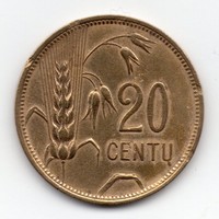 Litvánia 20 litván centu, 1925