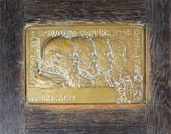 Celebrating four generations, 1911 bronze commemorative plaque - 50863