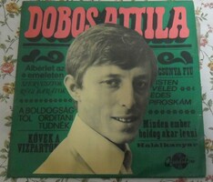 Dobos Attila táncdalai bakelit nagy lemez. 1968-as kiadás.