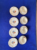 Herend 4 coffee cups with bottoms and 4 small dessert plates