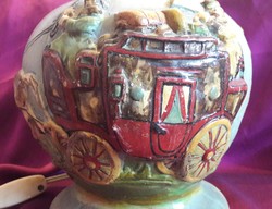 Antique ceramic lamp, dr. Rank ceramics (l3380)