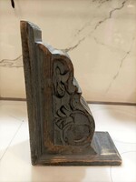Carved wooden wall bracket