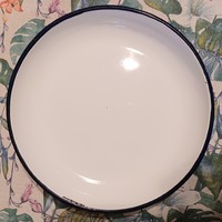 Zománcos tál- tányér Bonyhád
