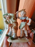 Veszekedő gyerekek porcelán, Wagner & Apel Bertram, német