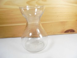 Retro régi üveg váza 15 cm magas