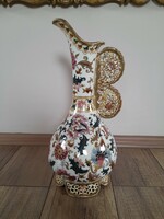 Antique Zsolnay decorative jug with Persian pattern