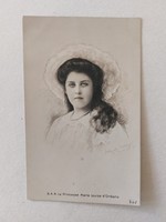 Old postcard lady photo postcard princesse marie louise d'orléans