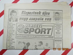Old retro newspaper daily - national sport - 28.05.1991. - As a birthday present