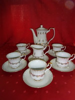 Polish porcelain, antique, five-person tea set, 13 pieces. He has!