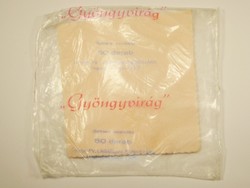Retro Gyöngyvirág szalvéta - nejlon nylon zacskó csomagolás - Lábatlani Papírgyár PIÉRT - 1970-es év