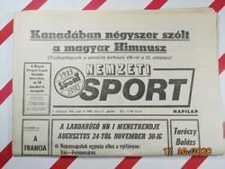 Old retro newspaper daily - national sport - 07.5.1991. - As a birthday present