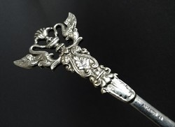 Argentor szecessziós ezüstözött levélbontó kés, 1900 Bécs