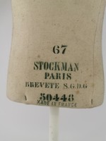 Antik Siegel Stockman gyerek szabóbaba / retró manöken / régi Francia / Párizs / próbababa