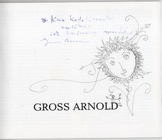 Gross Arnold dedikált és rajzolt