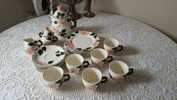 6 Personal villeroy & boch wildrose porcelain breakfast set