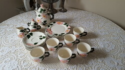 6 személyes,Villeroy & Boch"Wildrose" porcelán reggeliző készlet