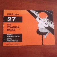 Papp Lajos : 27 kis zongoradarab 1969