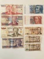 European paper money collection