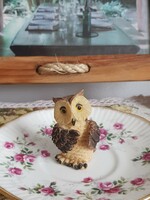 Bagoly és mini sün figura együtt