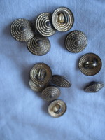 Old metal buttons 12 pieces