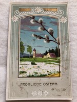 Antique, old litho Easter postcard - 1911 -3.
