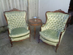 Pair of baroque armchairs