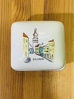 Zsolnay Budapest porcelán “Sopron” bonbonier