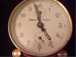 Antique dugena cadet alarm table clock rarity, the second hand goes almost continuously