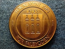 Svédország Falköping város, ahol múlt és jelen találkozik 1978 réz 10 korona helyi (id55346)
