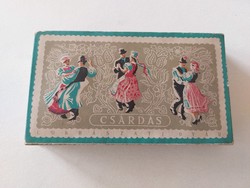 Old candy box Csárdás confectionery factory Hungarian paper box