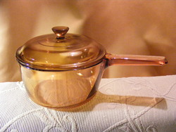 Corning vision france amber 1.5 liter pan with lid