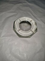 Old peeled crystal ashtray