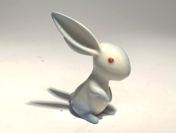 Rare Aquincum aquazur rabbit figure