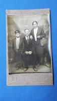 Family business photo, business card from the beginning of the last century
